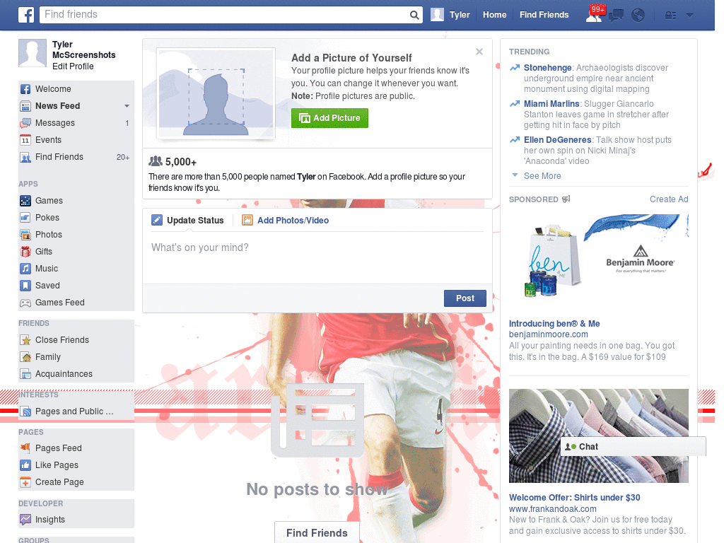 Cool Facebook Layout (11295)