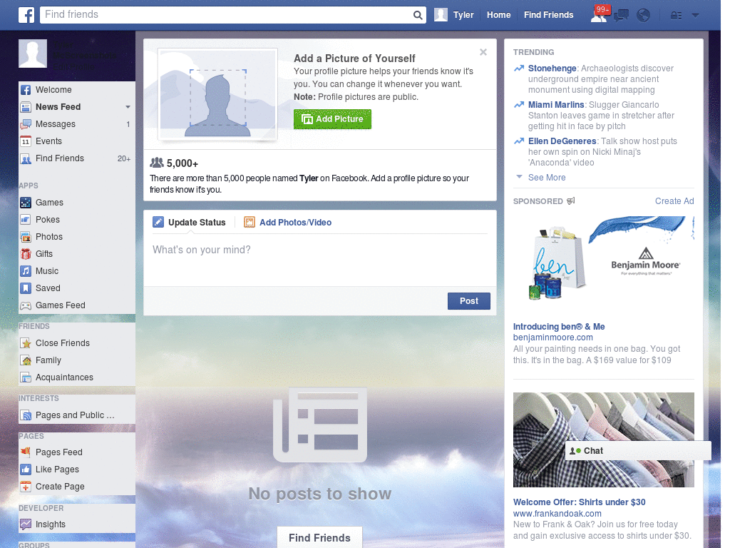 Excelent Facebook Layout (10625)