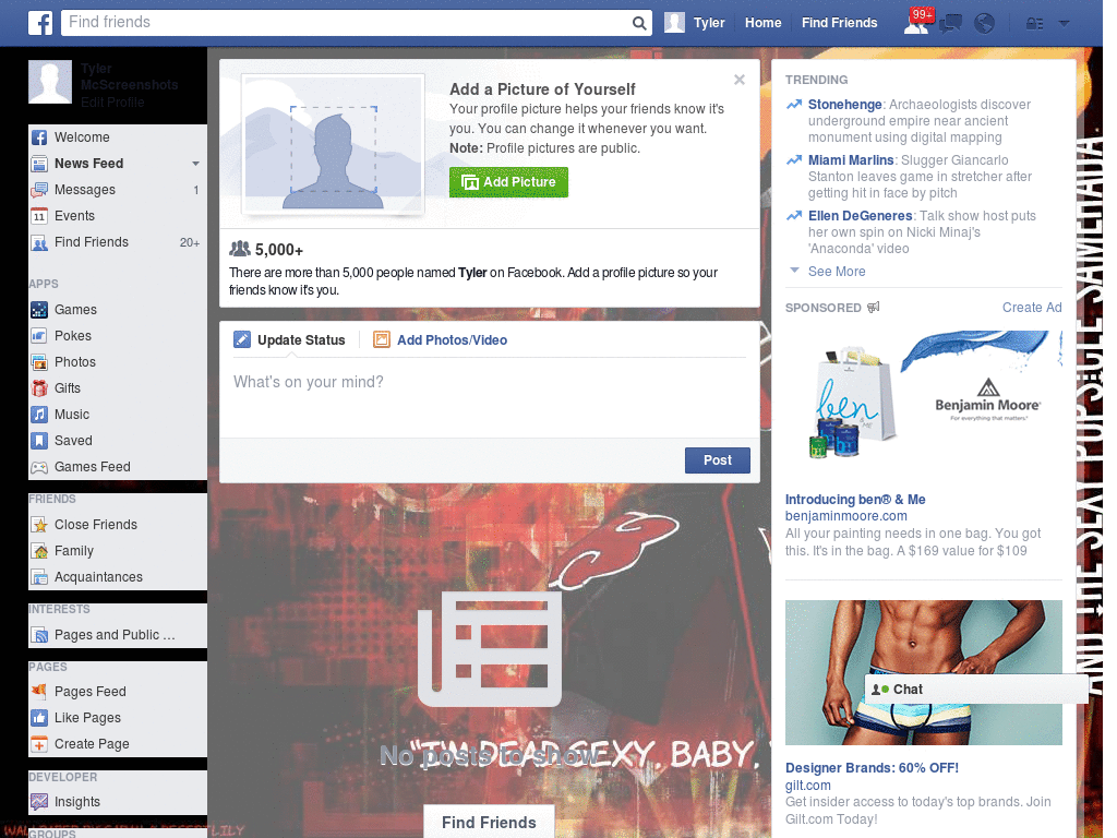 Beautiful Facebook Layout (10640)