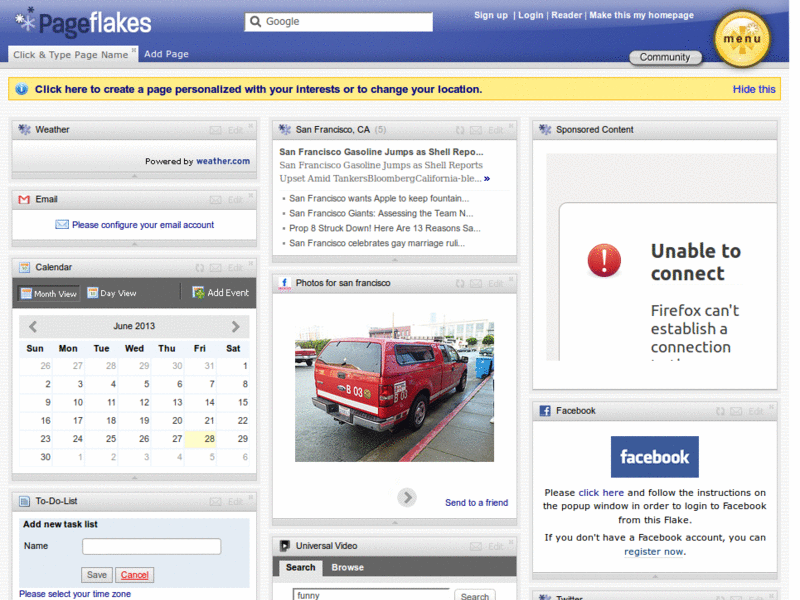 Pageflakes: Hide footer