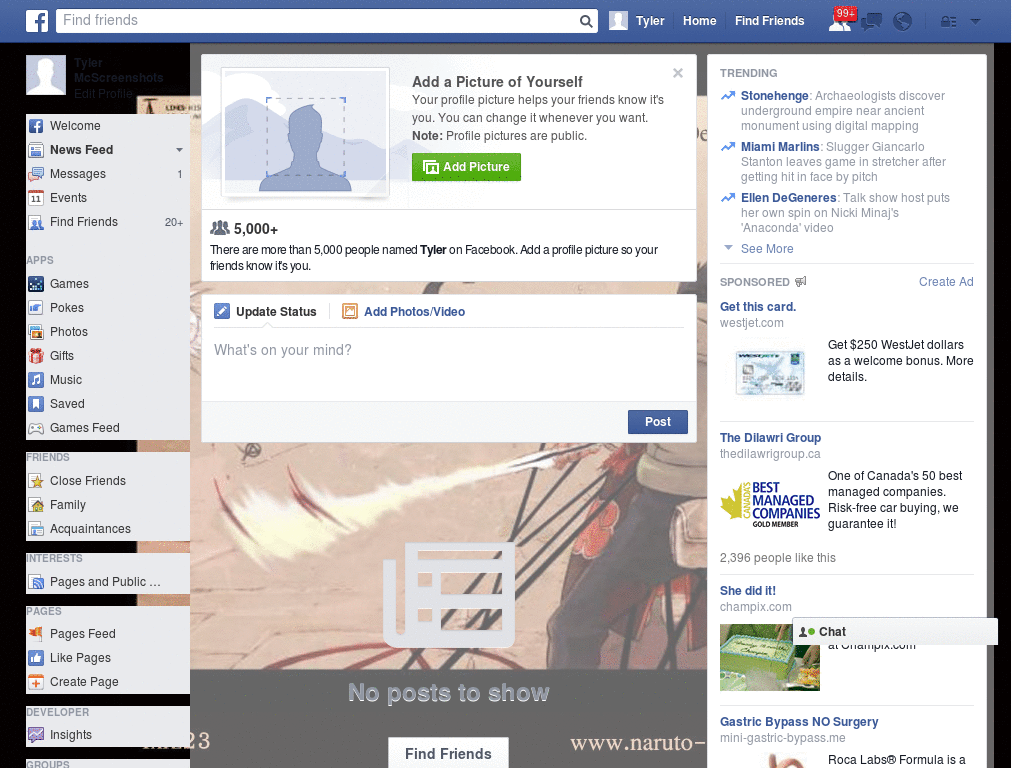 Simple Facebook Layout (10695)