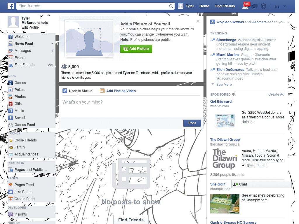 Beautiful Facebook Layout (11385)