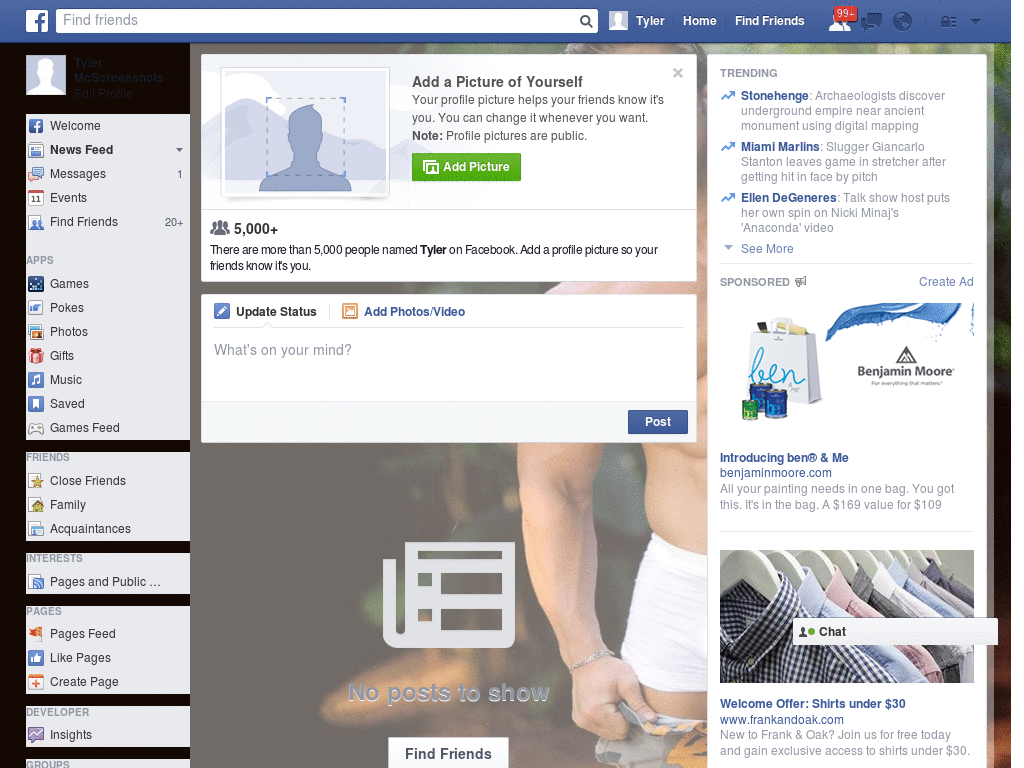 Extraordinary Facebook Layout (10715)