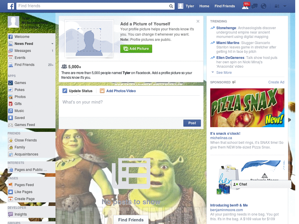 Extraordinary Facebook Layout (10720)