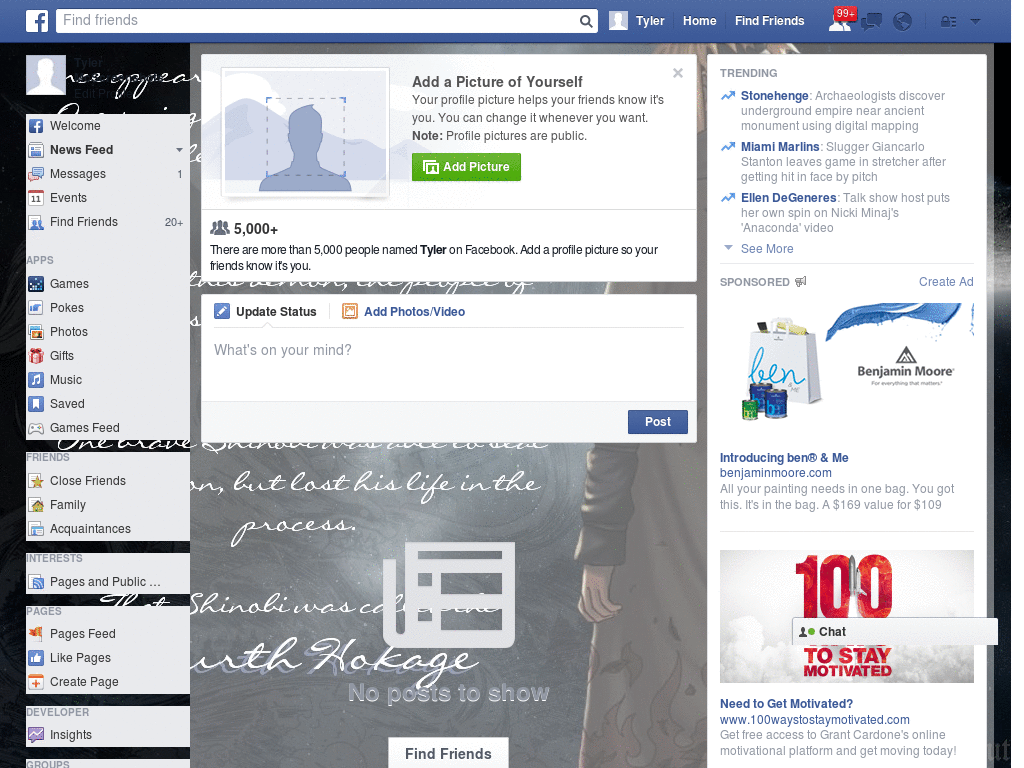 Beautiful Facebook Layout (10730)