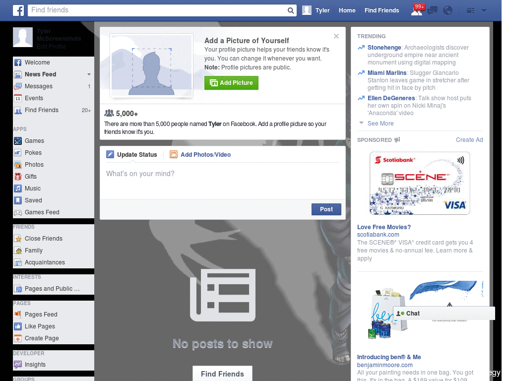 Simple Facebook Layout (10740)