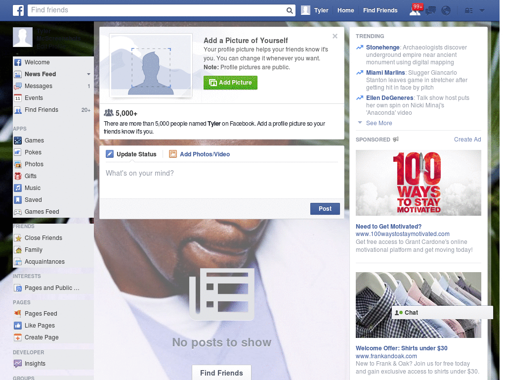 Enjoy Facebook Layout (11415)