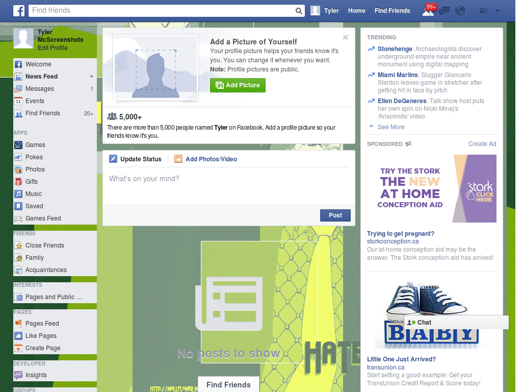 Extraordinary Facebook Layout (10790)