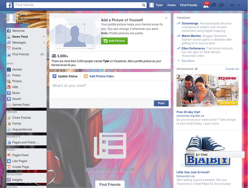 Beautiful Facebook Layout (11470)