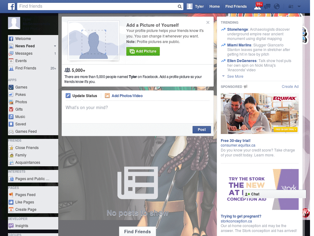 Simple Facebook Layout (10810)