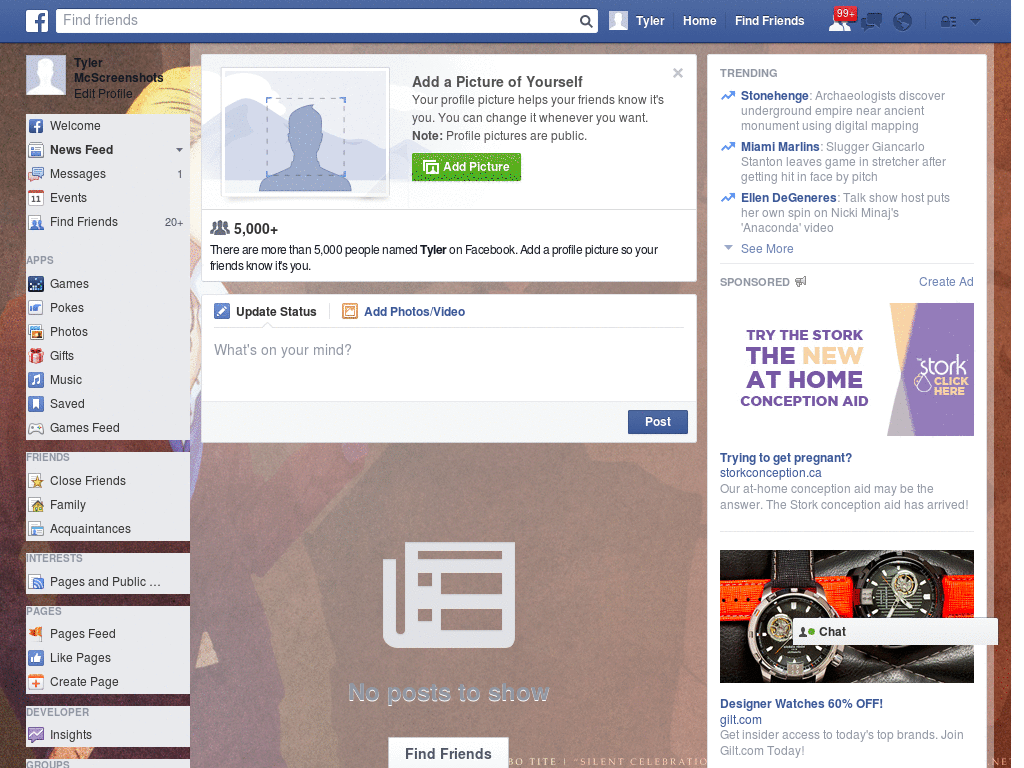 Excelent Facebook Layout (11490)