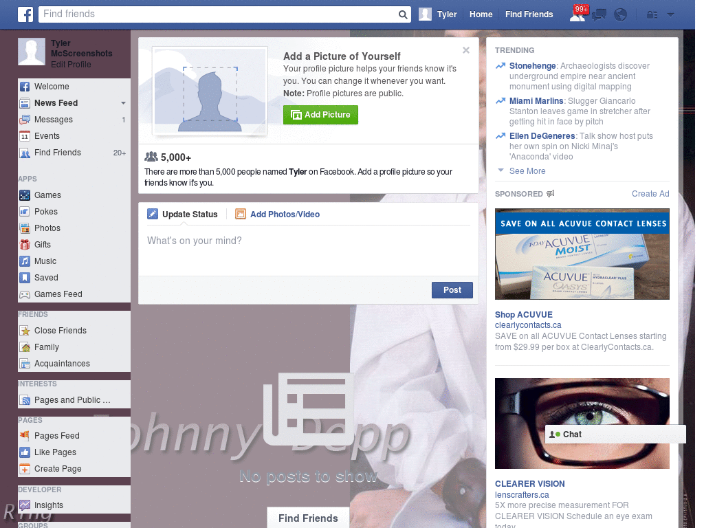 Extraordinary Facebook Layout (10820)
