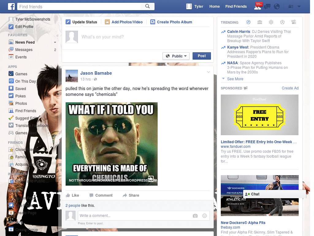 Beautiful Facebook Layout (10870)