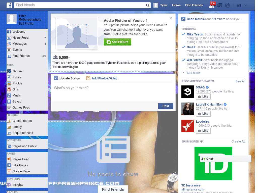 Transparant Facebook Layout (10915)