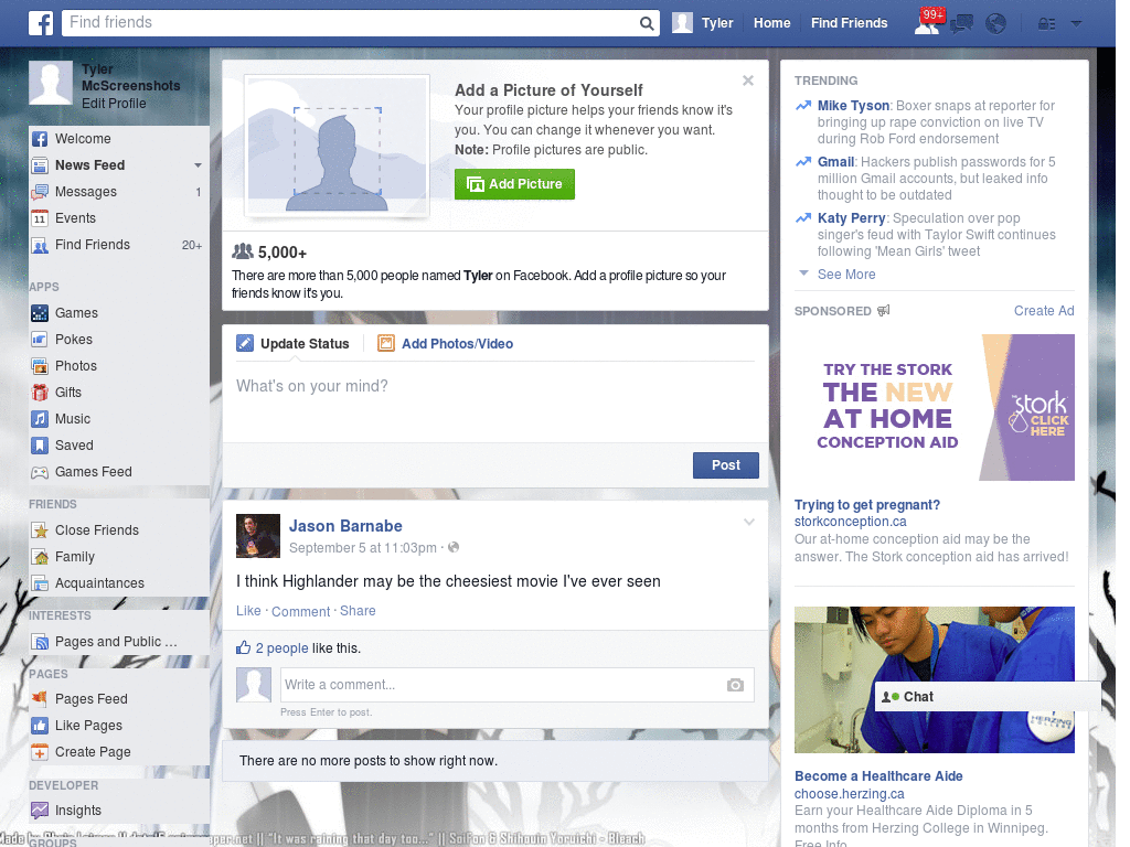 Simple Facebook Layout (11030)