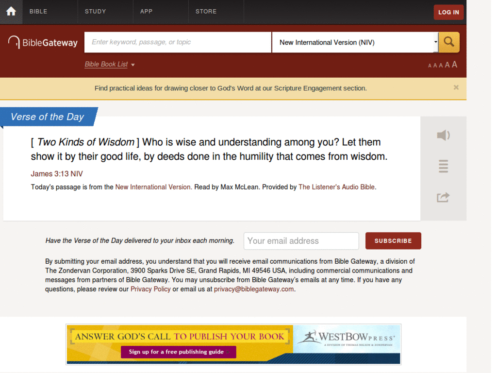 remove ads on biblegateway.com