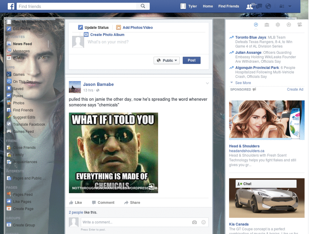 Facebook Twilight Eclipse