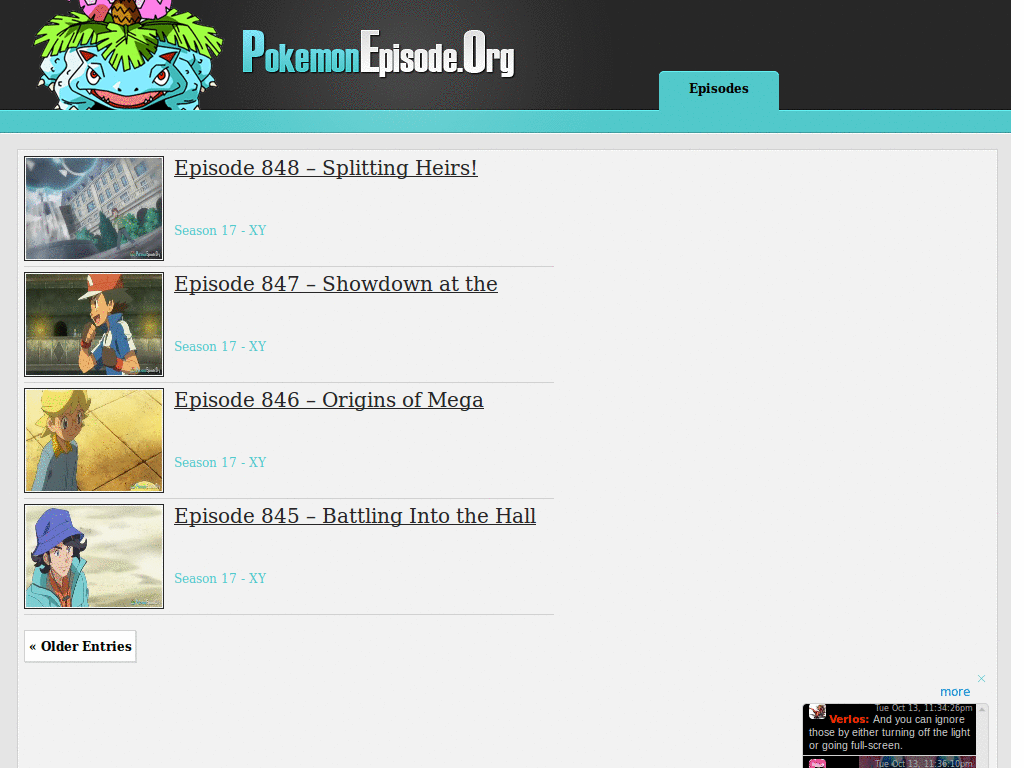 PokemonEpisode.org cleanup