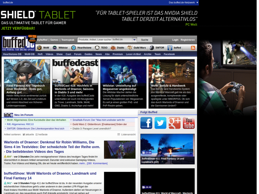 buffed.de no adds no login no rightcolum
