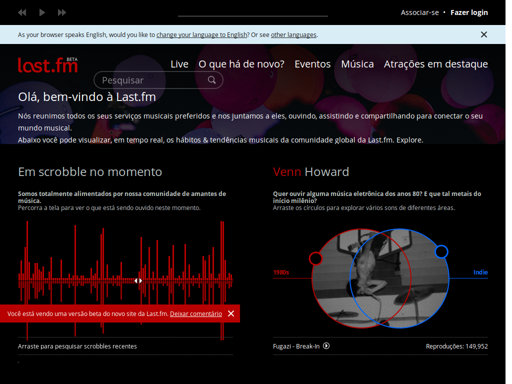 USER LastFM page - in progress