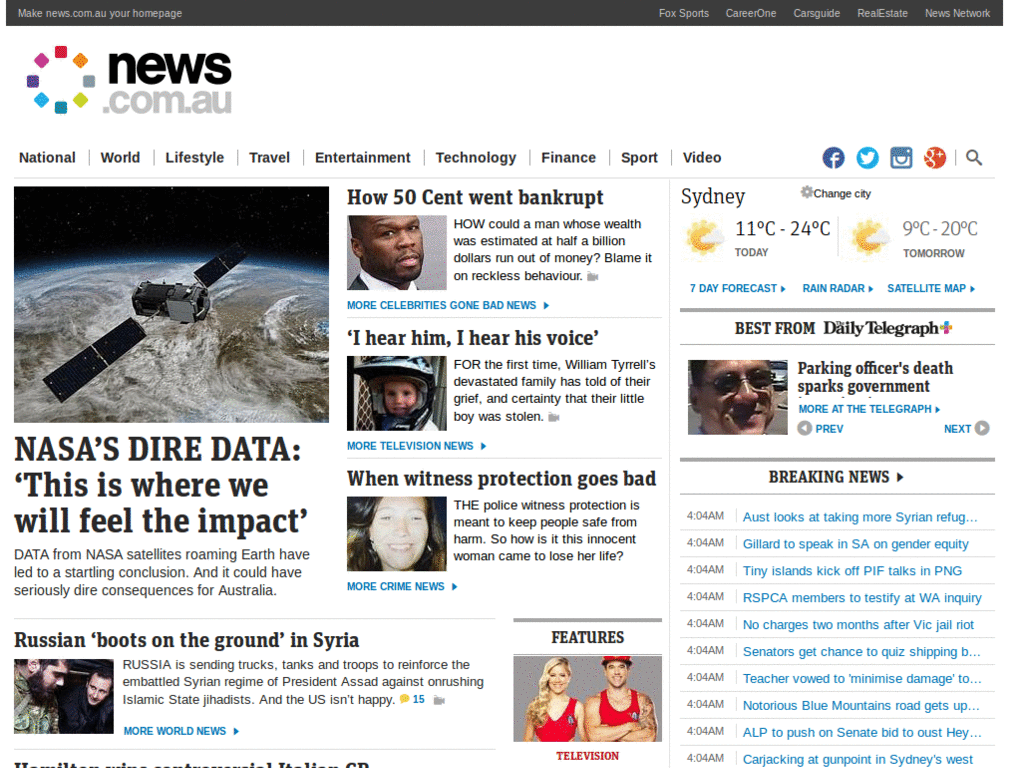 news.com.au ad removal