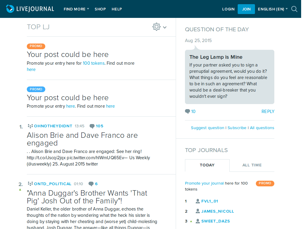 LiveJournal - Remove Ads