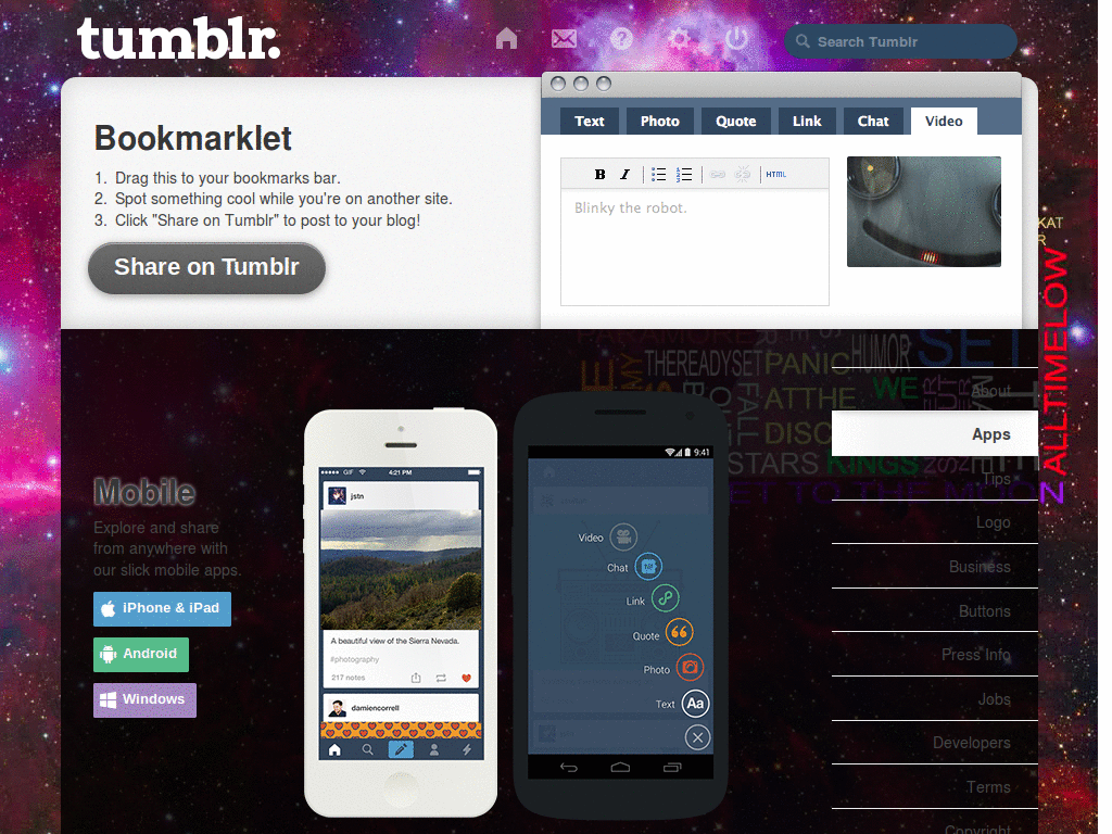 Bands-tumblr dashboard