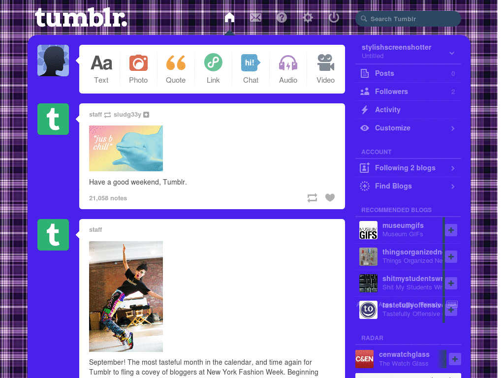 Purple Plaid