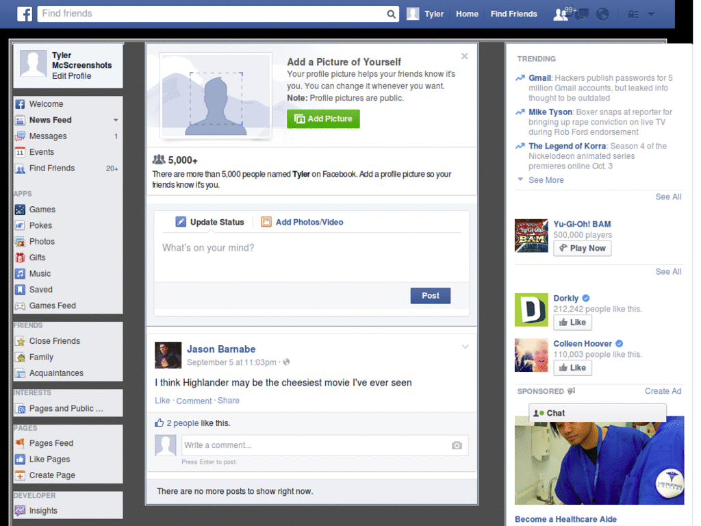 facebook skin inception