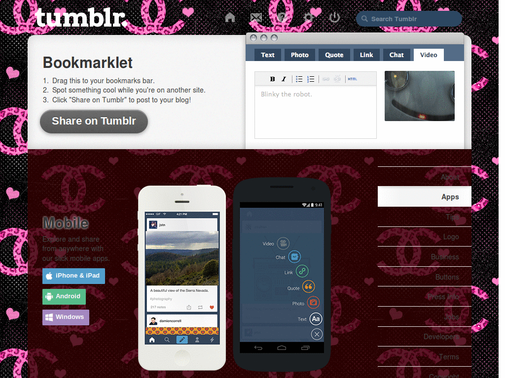 TUMBLR - PINK LEOPARD CHANEL BACKGROUND