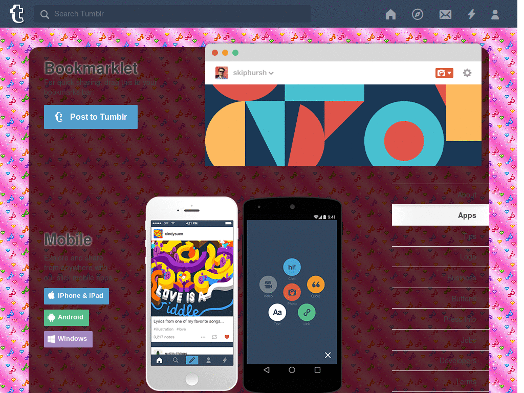 TUMBLR - GLITTER NOTES