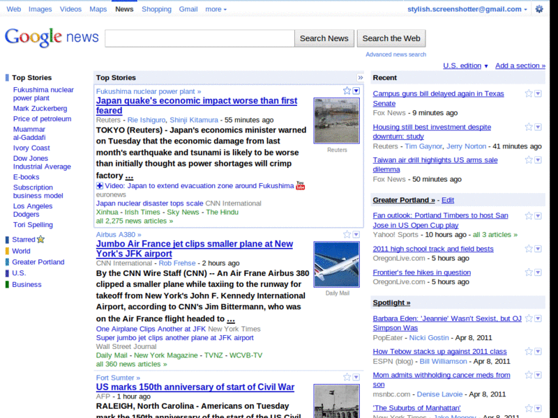 Google News - LargeText