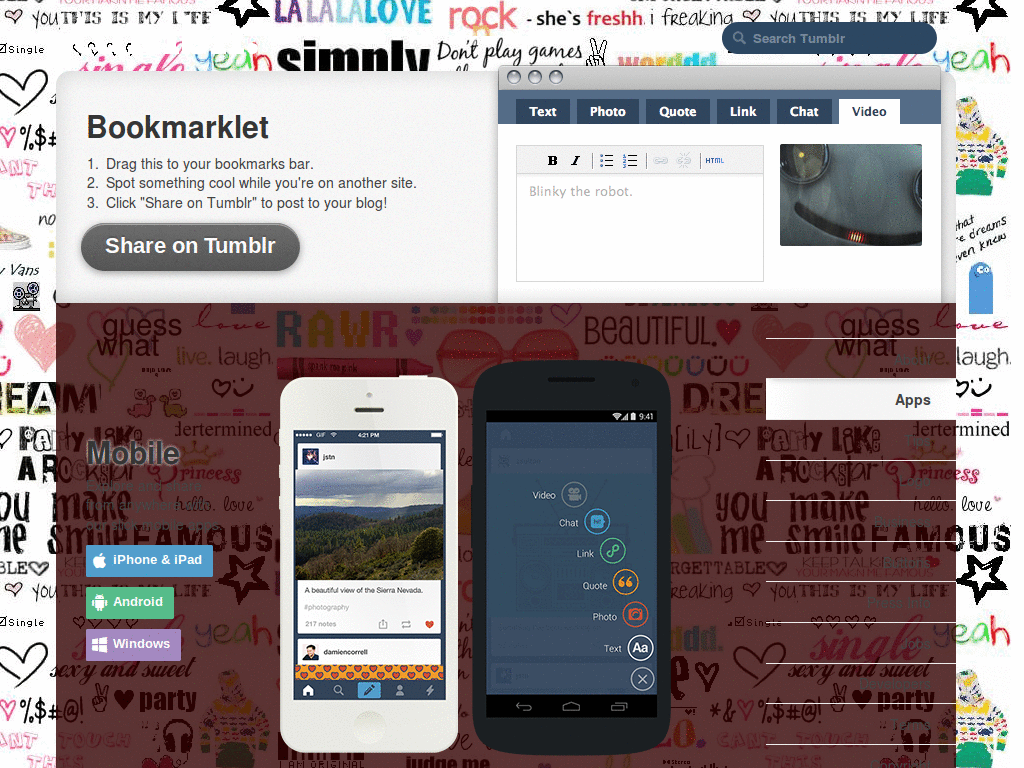 Girl's stuffs. :D tumblr skin