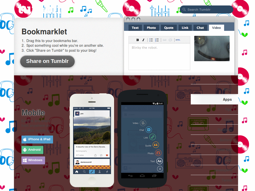 love for music tumblr skin