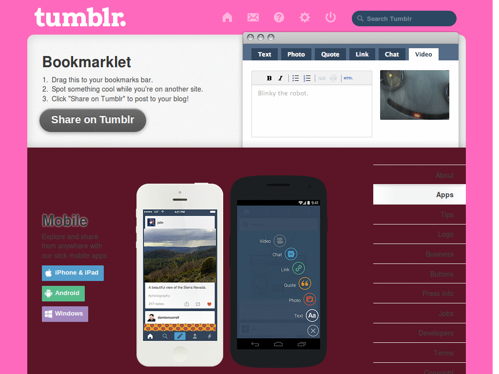 pink tumblr skin
