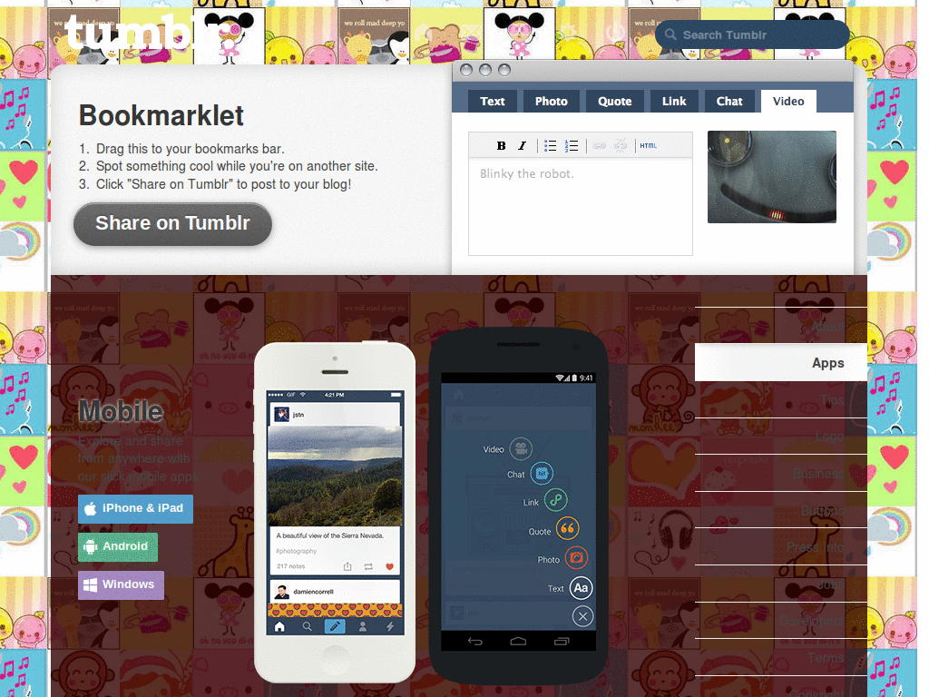 kawaii tumblr skins