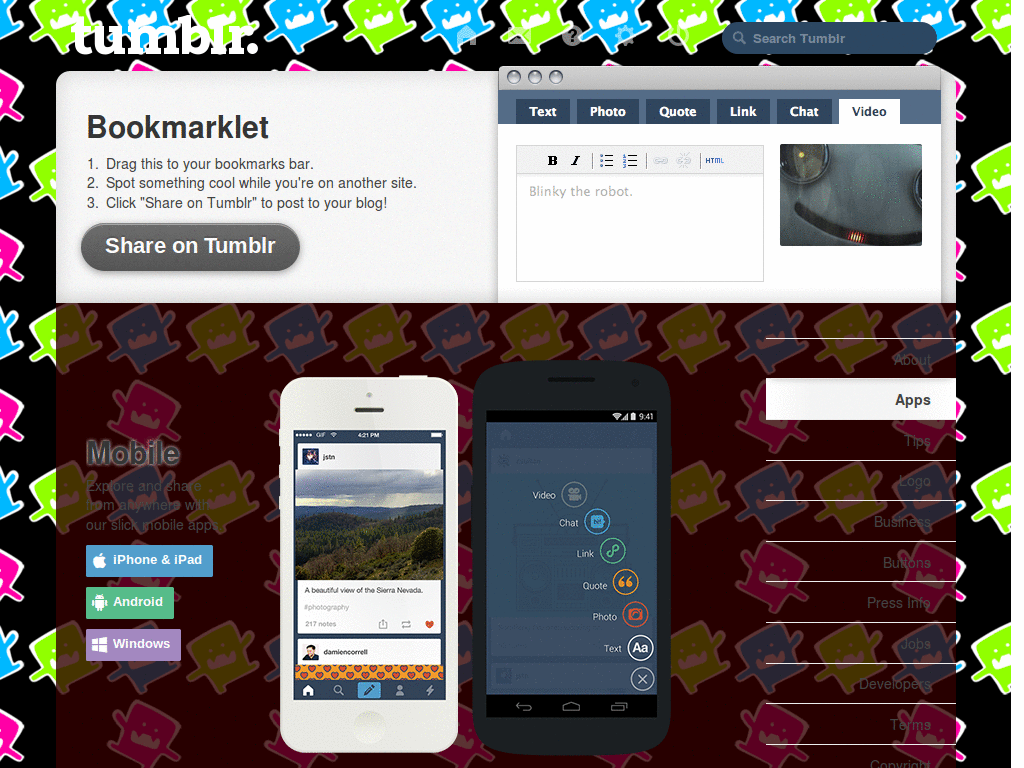 domo kun tumblr skin