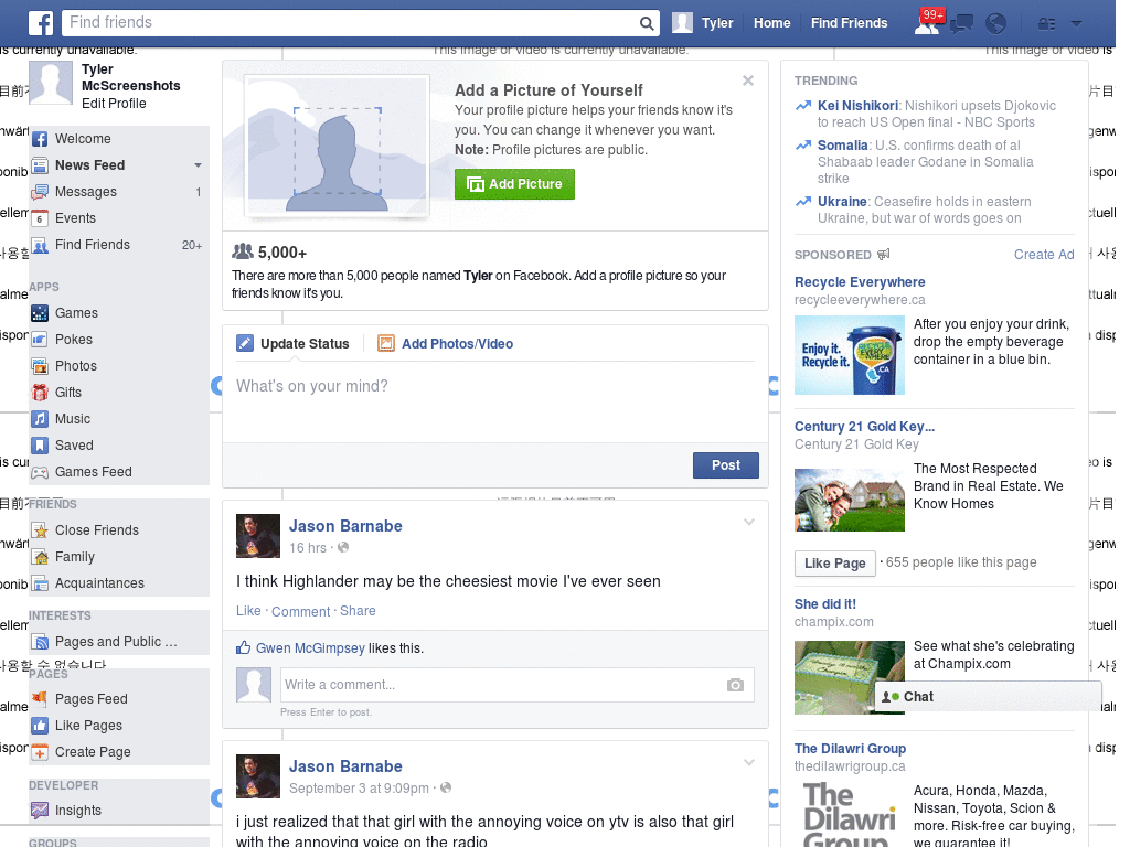 Simple Facebook Skin (298)