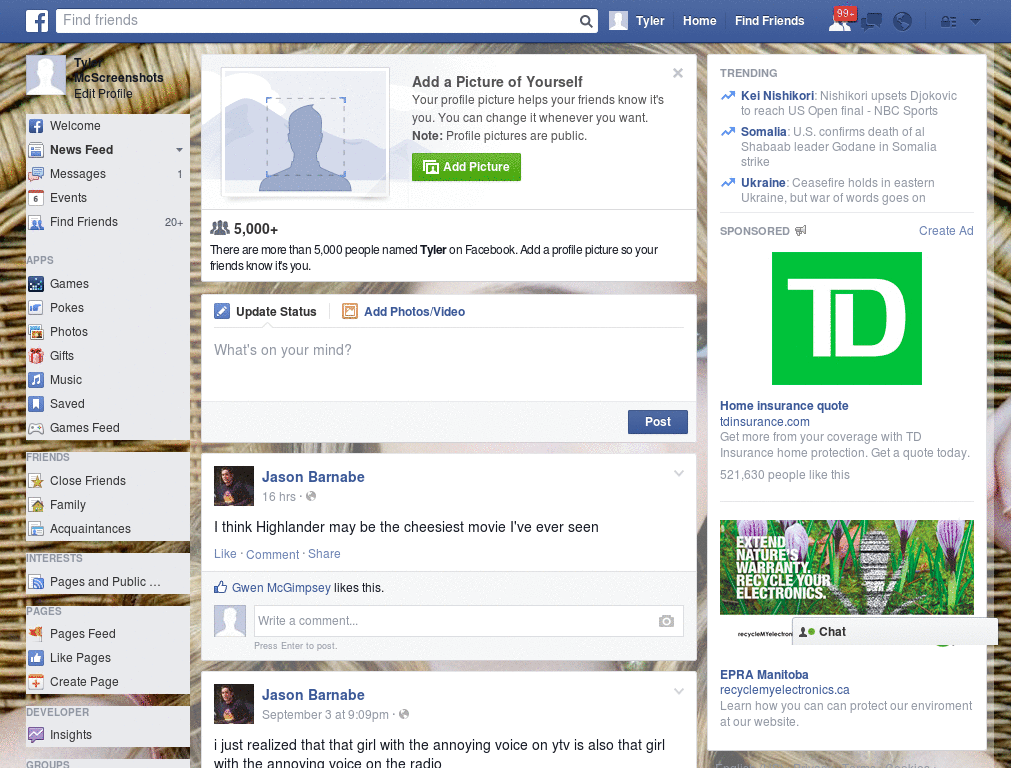 Wow Facebook Skin (302)