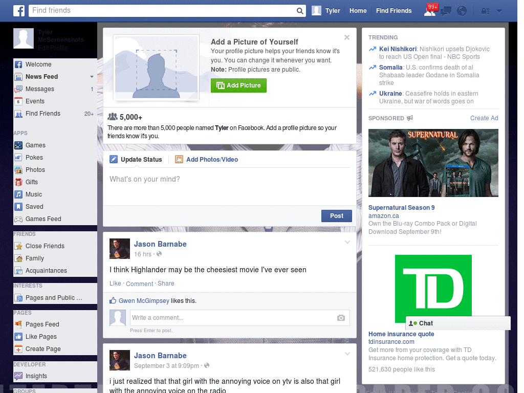 Simple Facebook Skin (306)