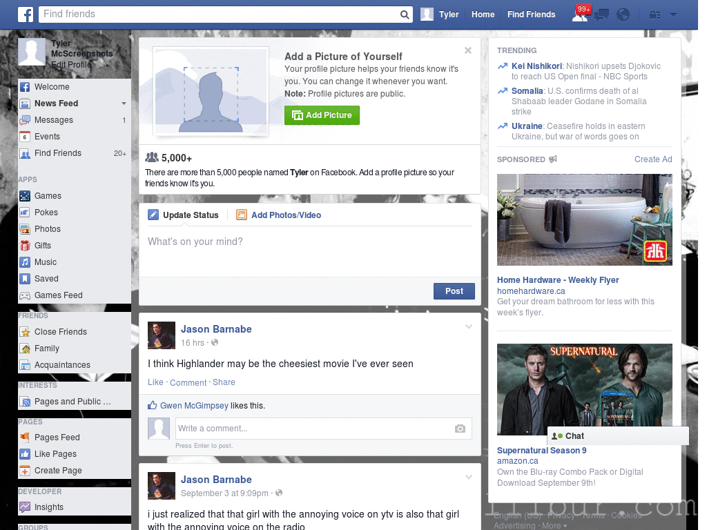 Extraordinary Facebook Skin (320)