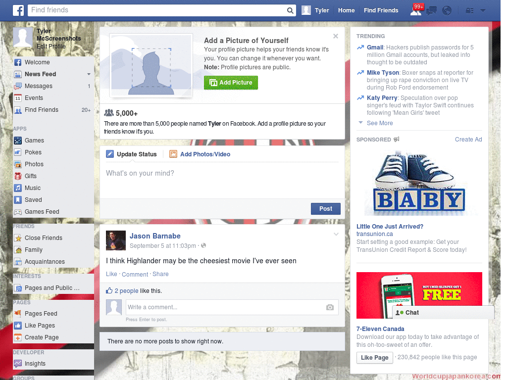 Nice Facebook Skin (336)