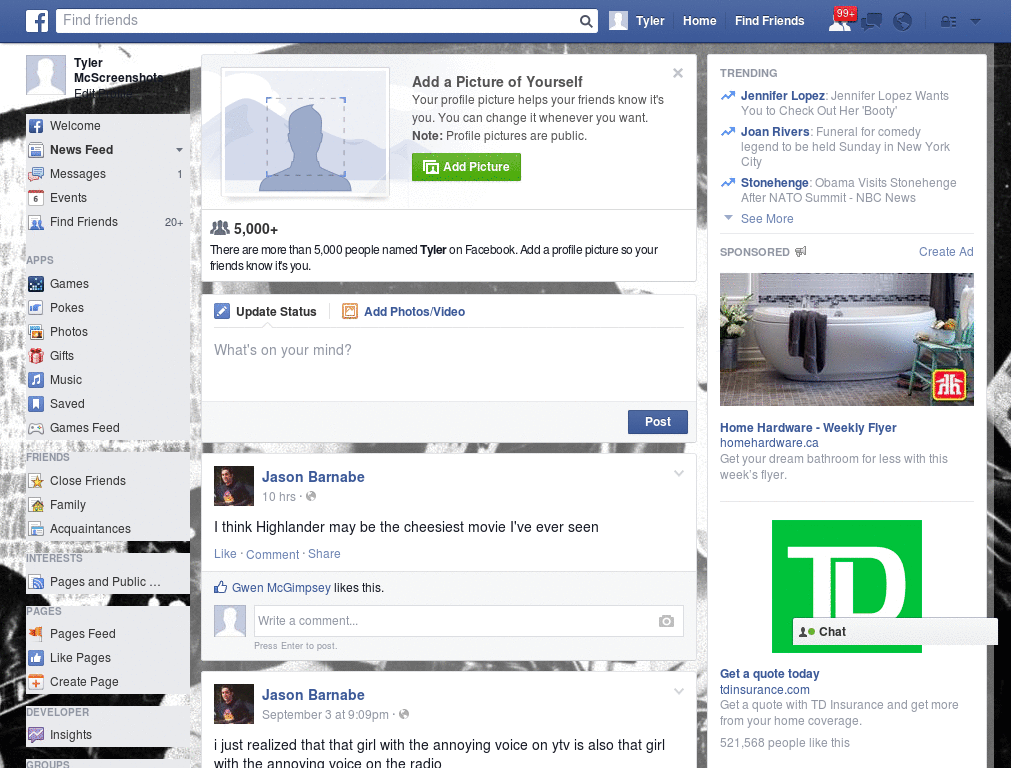 Simple Facebook Skin (406)