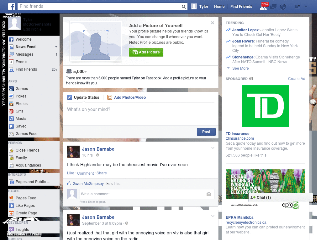 Nice Facebook Skin (447)