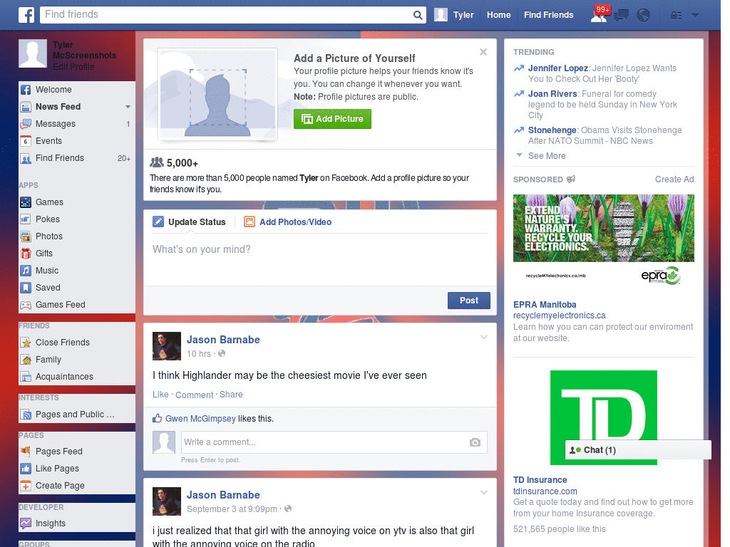 Nice Facebook Skin (453)
