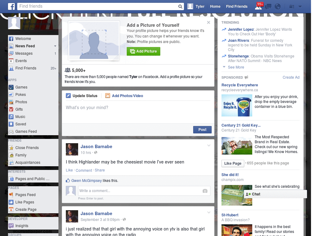 Simple Facebook Skin (489)