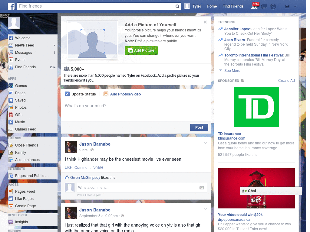 Extraordinary Facebook Skin (525)