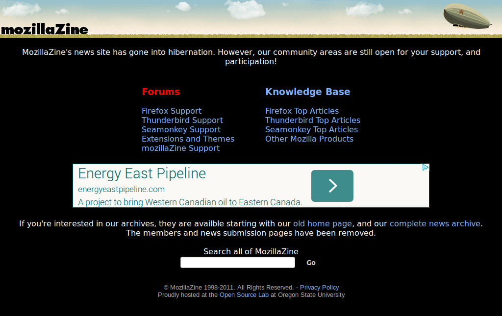 Mozilla.zine Dark CharcoalBlue