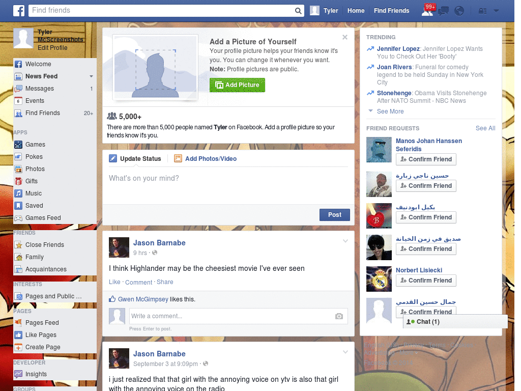 Simple Facebook Skin (572)