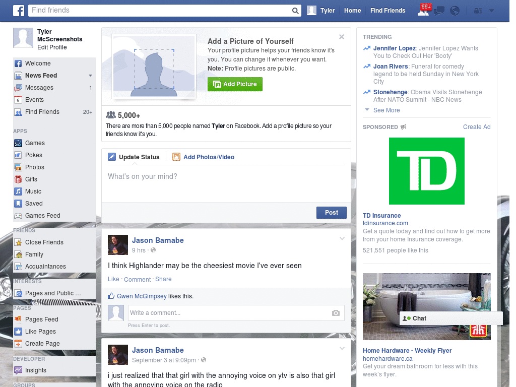 Simple Facebook Skin (578)